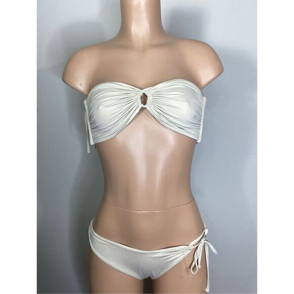 New. L*SPACE bone shimmer bikini. XL. Retails $189 - Picture 8 of 13